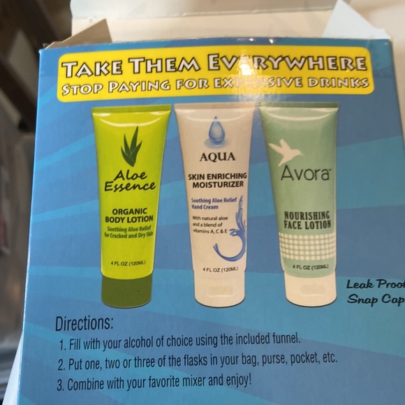 Hidden Lotion Flask, Sneak Alcohol Anywhere, 3-Pack - Picture 8 of 10